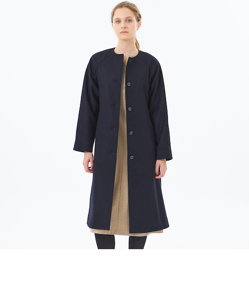 マッキントッシュ フィロソフィー 定価約7万 リバーメルトン　ノーカラーコート WEB限定】ノーカラーリバーシブルコート(コート)｜MACKINTOSH