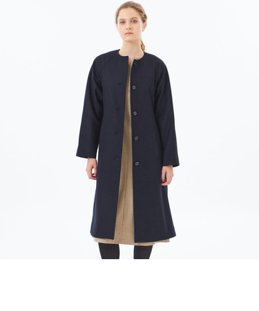 【WEB&一部店舗限定】メルトンノーカラーコート