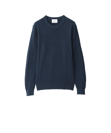 【WEB&一部店舗限定】ミニワッフル クルーネックプルオーバー