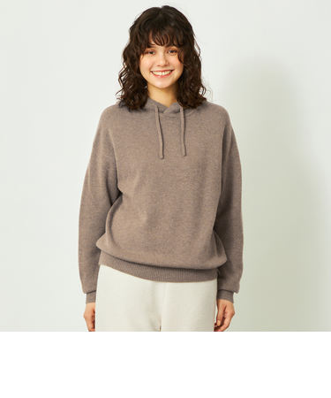 GREY LABEL ウールカシミヤニットパーカー