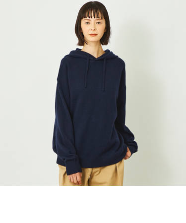 GREY LABEL ウールカシミヤニットパーカー