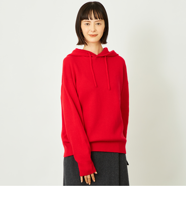 GREY LABEL ウールカシミヤニットパーカー