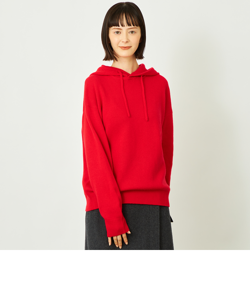 GREY LABEL ウールカシミヤニットパーカー