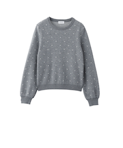 ラメドットニット