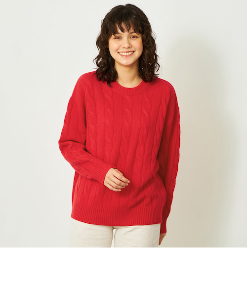 GREY LABEL ウールカシミヤケーブルニット｜マッキントッシュ