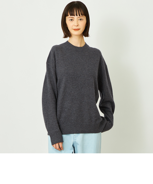 GREY LABEL ウールカシミヤクルーネックニット