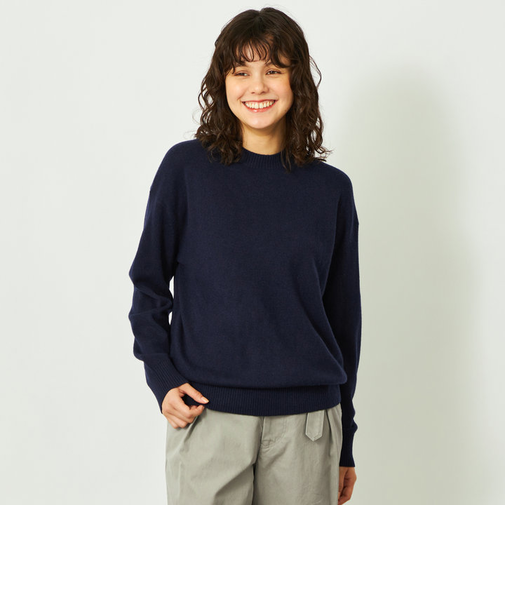 GREY LABEL ウールカシミヤクルーネックニット