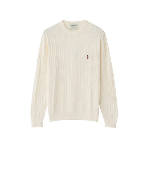 ALANPANE:16ゲージ コットン スキッパー ニット ポロシャツ｜シップス