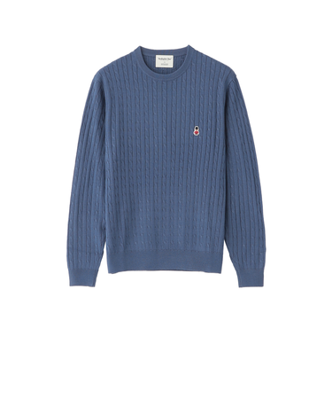 【WEB&一部店舗限定】バッキンガムベア ケーブル クルーネックプルオーバー