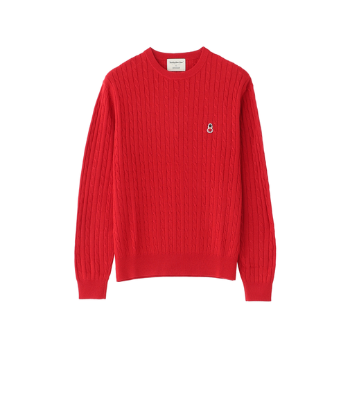 【WEB&一部店舗限定】バッキンガムベア ケーブル クルーネックプルオーバー