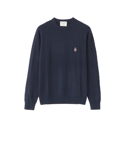 【WEB&一部店舗限定】バッキンガムベア ケーブル クルーネックプルオーバー