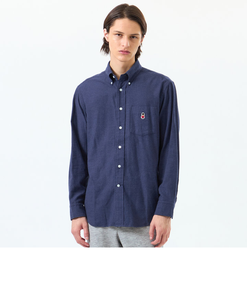 バッキンガムベア シャンブレーネル/チェック 長袖ボタンダウン