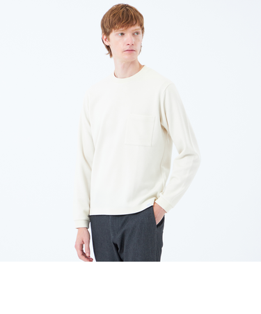 起毛ブリスター クルーネックロンＴ