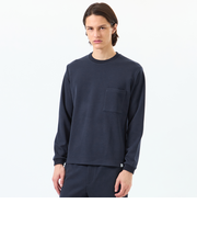 起毛ブリスター クルーネックロンT