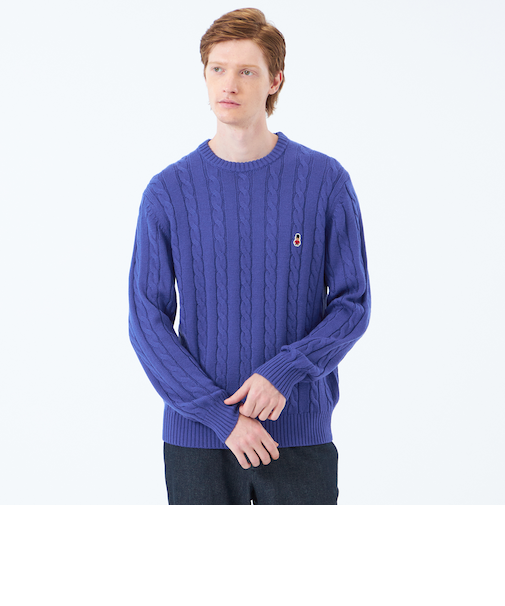 バッキンガムベア ケーブル クルーネックプルオーバー