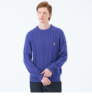 バッキンガムベア ケーブル クルーネックプルオーバー