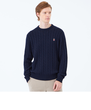 バッキンガムベア ケーブル クルーネックプルオーバー