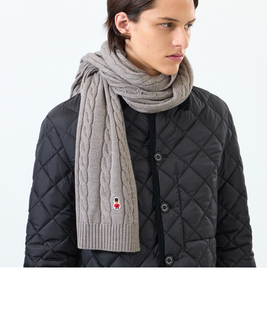 バッキンガムベア ケーブル ニットマフラー