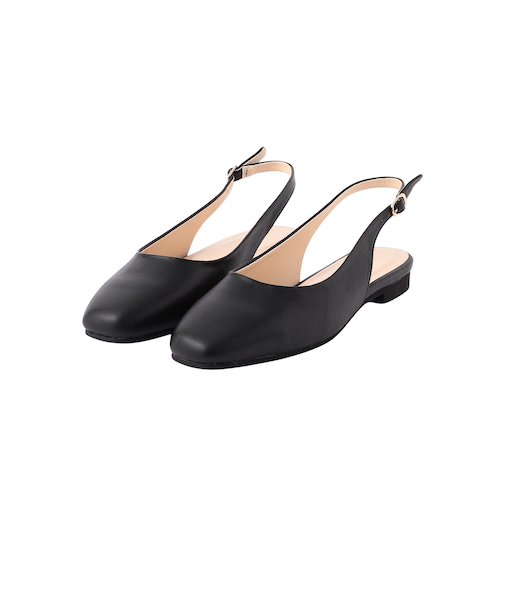 スリングバックスクエアパンプス