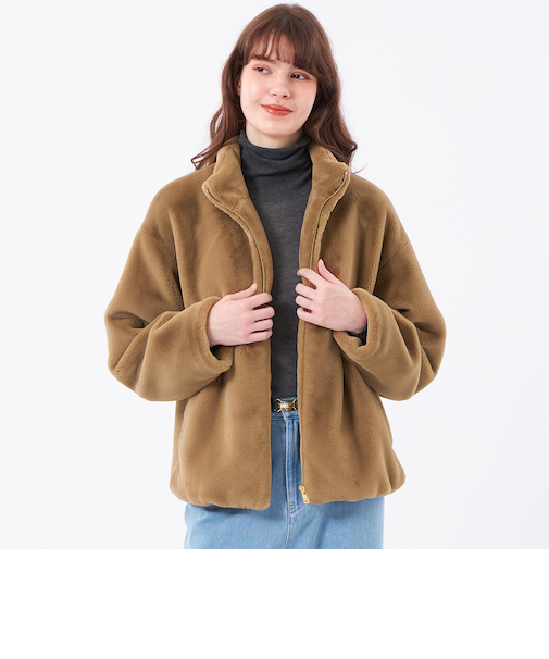 フェイクファースタンドブルゾン