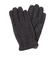 EMMETEX ヘリンボーン×レザー　スマホグローブ