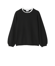 フリルカラーニット