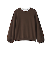 フリルカラーニット