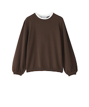 フリルカラーニット