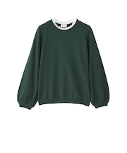 フリルカラーニット