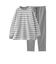 【WEB限定】パイルボーダー裏起毛＆無地パンツ パジャマ