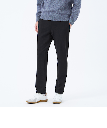 裏起毛ツイルストレッチ エラスティックパンツ