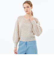 【WEB&一部店舗限定】モヘヤミックスVネックニット