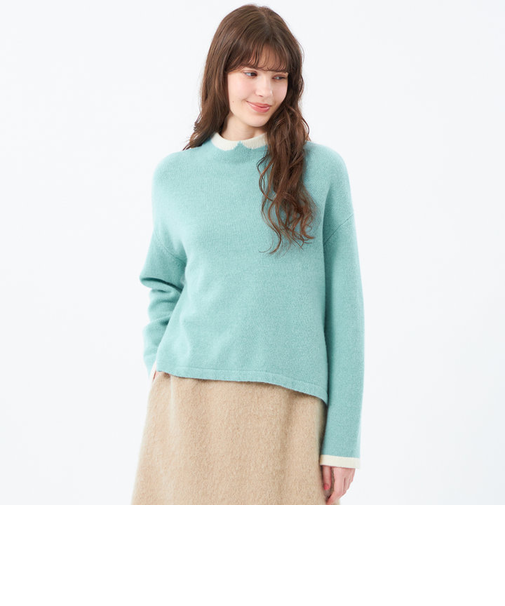 Cleric Collar Knit ウールカシミヤ製
