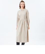 ベロアカラーワンピース