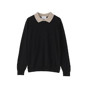 【JOHN SMEDLEY】バイカラーニットポロシャツ