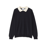 【JOHN SMEDLEY】バイカラーニットポロシャツ
