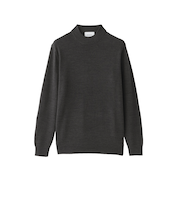 ハイゲージ天竺 モックネックプルオーバーニット