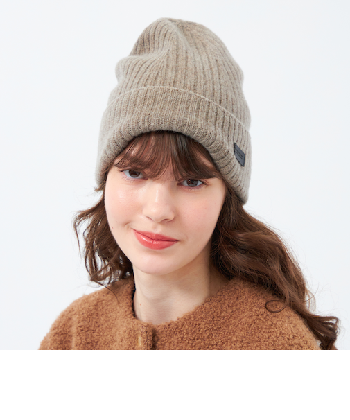 ウールカシミヤニットキャップ