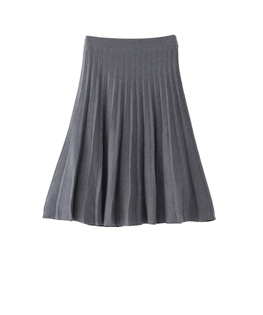 【WEB&一部店舗限定】フレアプリーツニットスカート