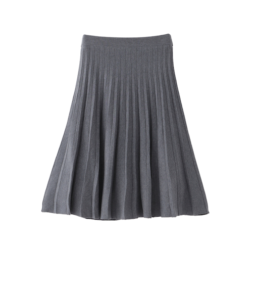 【WEB&一部店舗限定】フレアプリーツニットスカート