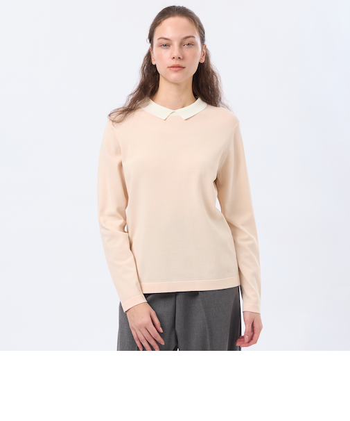 【Bicolor Knit Polo(バイカラーニットポロ)】ロングスリーブ