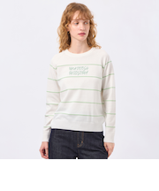 ライティングロゴボーダーニット