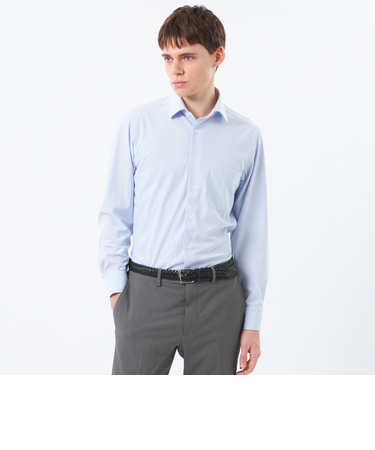 トロッター セミワイドシャツ トリコットストライプ