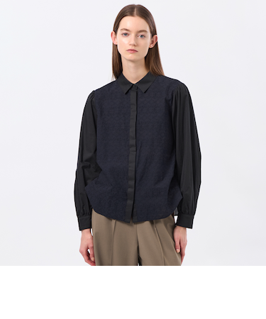 エンブロイダリーレースシャツ