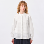 エンブロイダリーレースシャツ