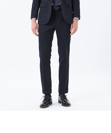 トロッター エクストラソリッドトラウザーズ【ドレスエクステンション】 ウール調ドビー