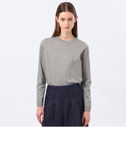 シルキーコットンニットプルオーバー