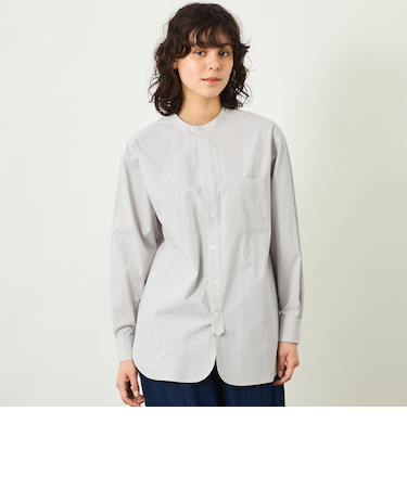 【GREY LABEL】バンドカラーシャツ