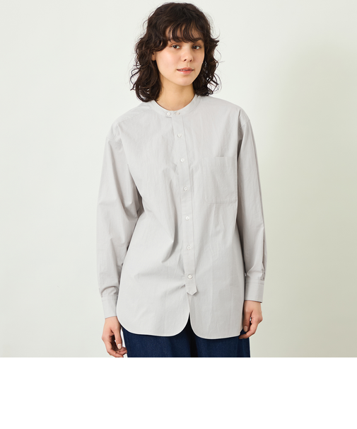 【GREY LABEL】バンドカラーシャツ