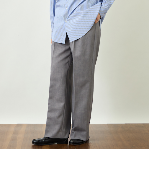 【GREY LABEL】2プリーツワイドスラックス